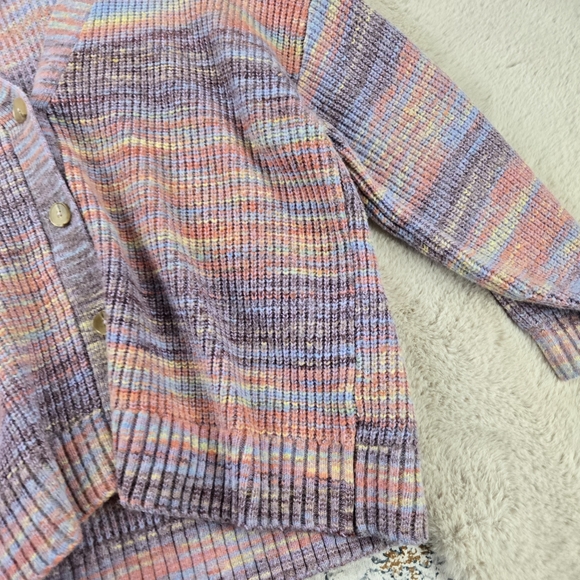 Torrid Drop Shoulder Cardigan Spacedye Plus Size 3 - Picture 5 of 10